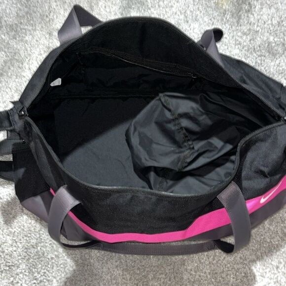 Nike Black Gary Pink Just Do It Work Out Shoulder Carry Gym Travel Duffel Bag - Picture 6 of 8